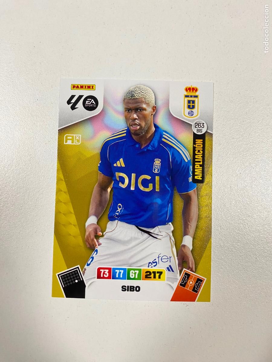 Figurine di Calcio: SIBO 263BIS - AMPLIACI&Oacute;N - OVIEDO Adrenalyn XL Liga 25 26 Panini 2025 2026