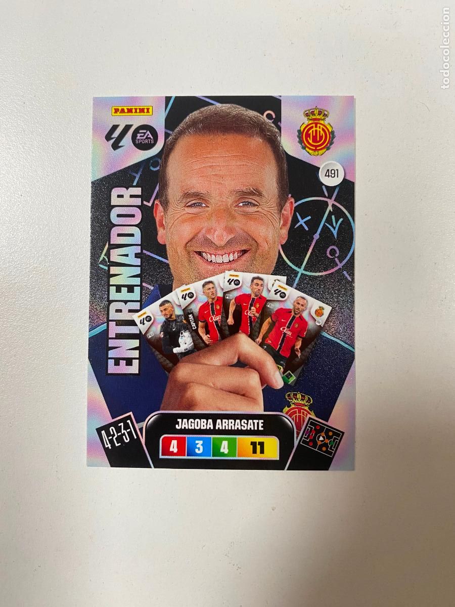 Cromos de F&uacute;tbol: JAGOBA ARRASATE 491 - ENTRENADOR - Adrenalyn XL Liga 25 26 Panini 2025 2026