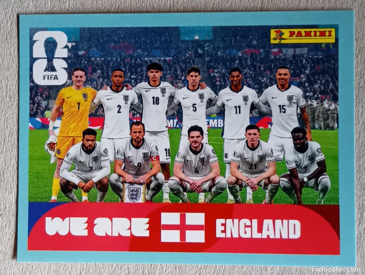 Cromos de F&uacute;tbol: Figurina Panini 2026 Cromo World Cup Usa Mundial 2026 squadra alineaci&oacute;n team England n ENG 13