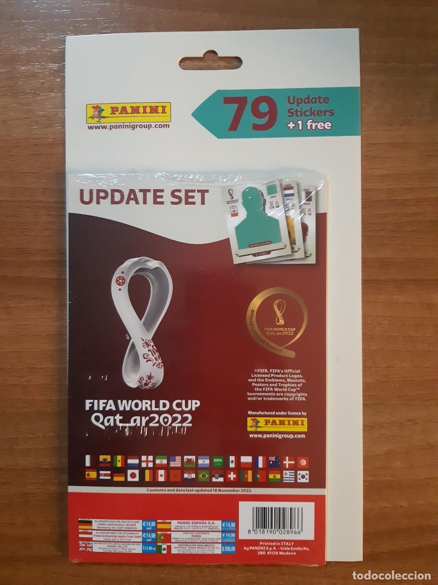 Cromos de F&uacute;tbol: SET ACTUALIZACI&Oacute;N 80 CROMOS MUNDIAL QATAR 2022 PANINI STICKERS 79 + 1. PRECINTADO, NUEVO