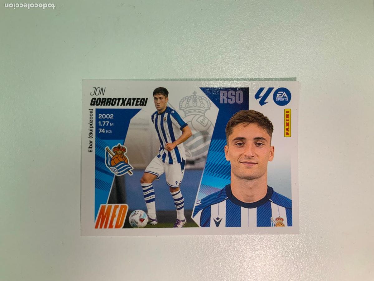 Cromos de F&uacute;tbol: LALIGA ESTE 2025 2026 EA SPORTS 25 26 PANINI LIGA &Uacute;LTIMOS FICHAJES N 19 REAL SOCIEDAD GORROTXATEGI
