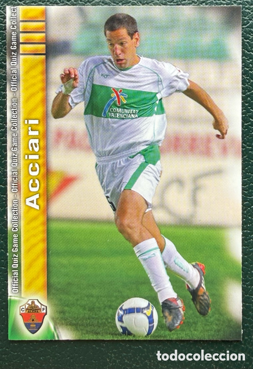 Cromos de f&uacute;tbol: 957 ACCIARI ELCHE CF FICHAS ALBUM MUNDICROMO 2009 2010 09 10