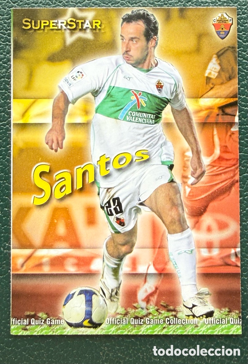 Cromos de f&uacute;tbol: 963 SANTOS SUPERSTAR MATE ELCHE CF FICHAS ALBUM MUNDICROMO 2009 2010 09 10