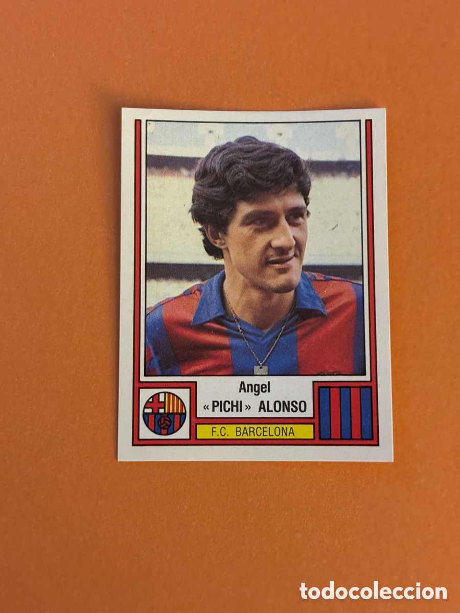 Cromos de F&uacute;tbol: 53 PICHI ALONSO DEL BARCELONA CROMO CROM FUTBOL 83 PANRICO PANINI SIN PEGAR