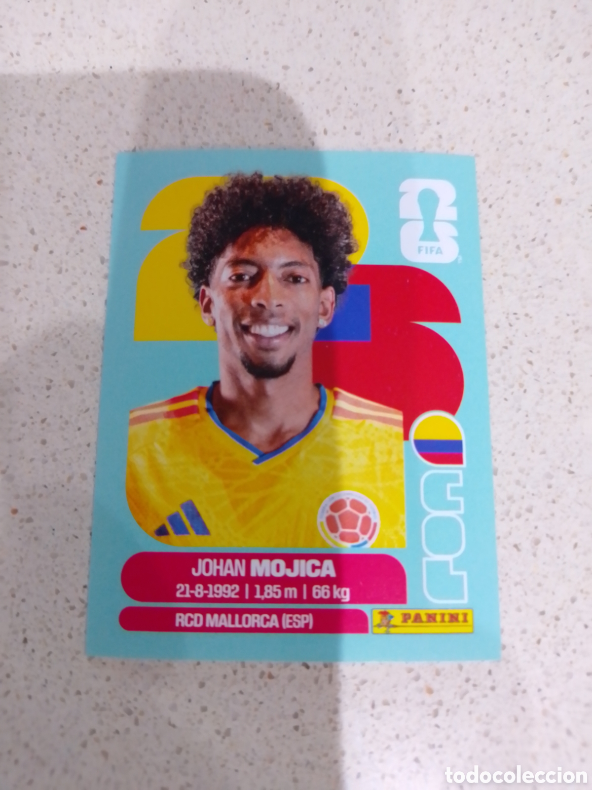 Cromos de F&uacute;tbol: CROMO N&Uacute;MERO 7 MOJICA COLOMBIA . MUNDIAL 2026. PANINI.