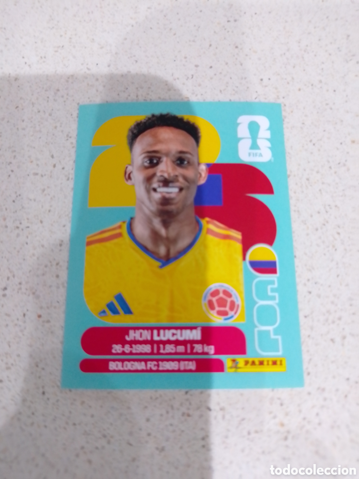 Cromos de F&uacute;tbol: CROMO N&Uacute;MERO 8 LUCUM&Iacute; COLOMBIA . MUNDIAL 2026. PANINI.
