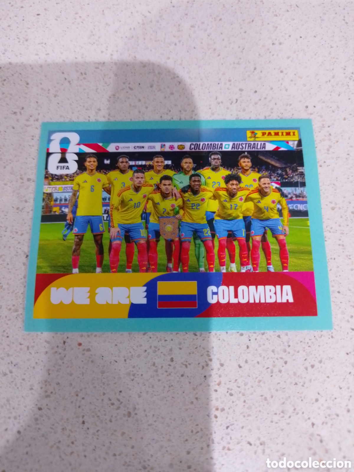 Cromos de Futebol: CROMO N&Uacute;MERO 13 EQUIPO COLOMBIA . MUNDIAL 2026. PANINI.