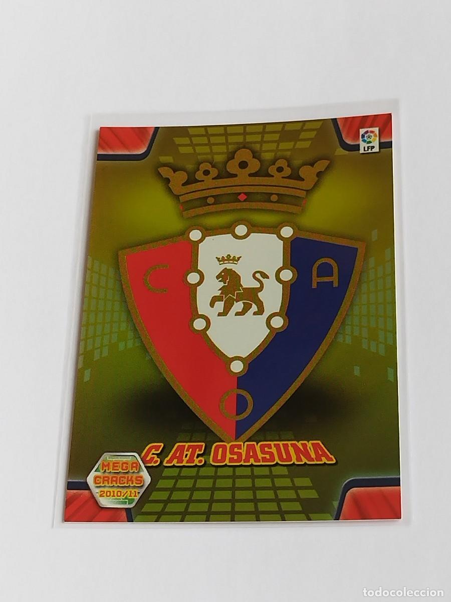 Cromos de Futebol: ESCUDO LOGO CA OSASUNA #217 - MEGACRACKS LA LIGA 2010 2011 - PANINI MGK 10 11 CROMO FUTBOL