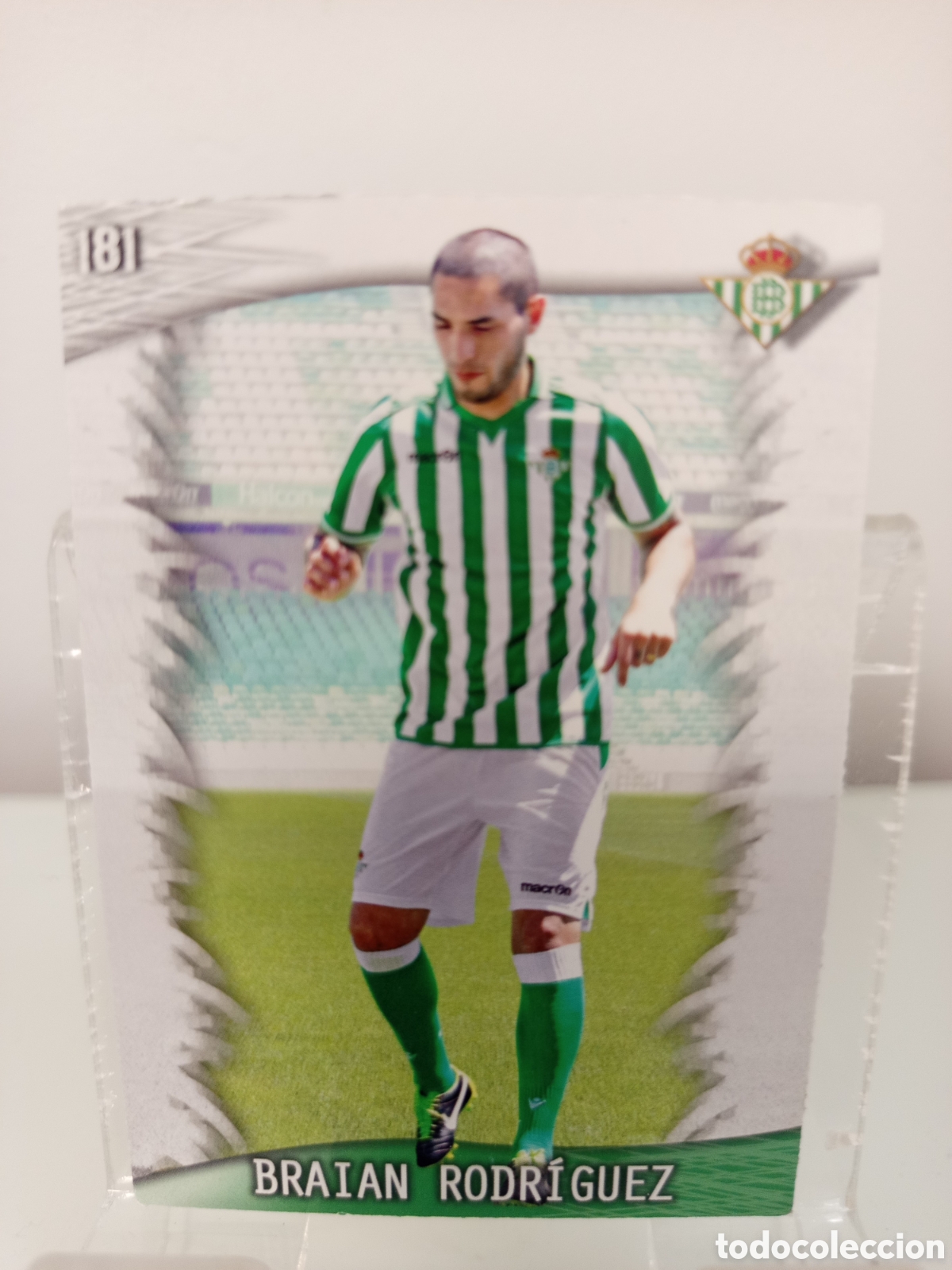 Cromos de Futebol: ❇️ CROMO CARD ⚽ BRAIAN RODR&Iacute;GUEZ BETIS 181 FICHAS LIGA QUIZ GAME 2014 13 14 2013 2014 MUNDICROMO ❇️
