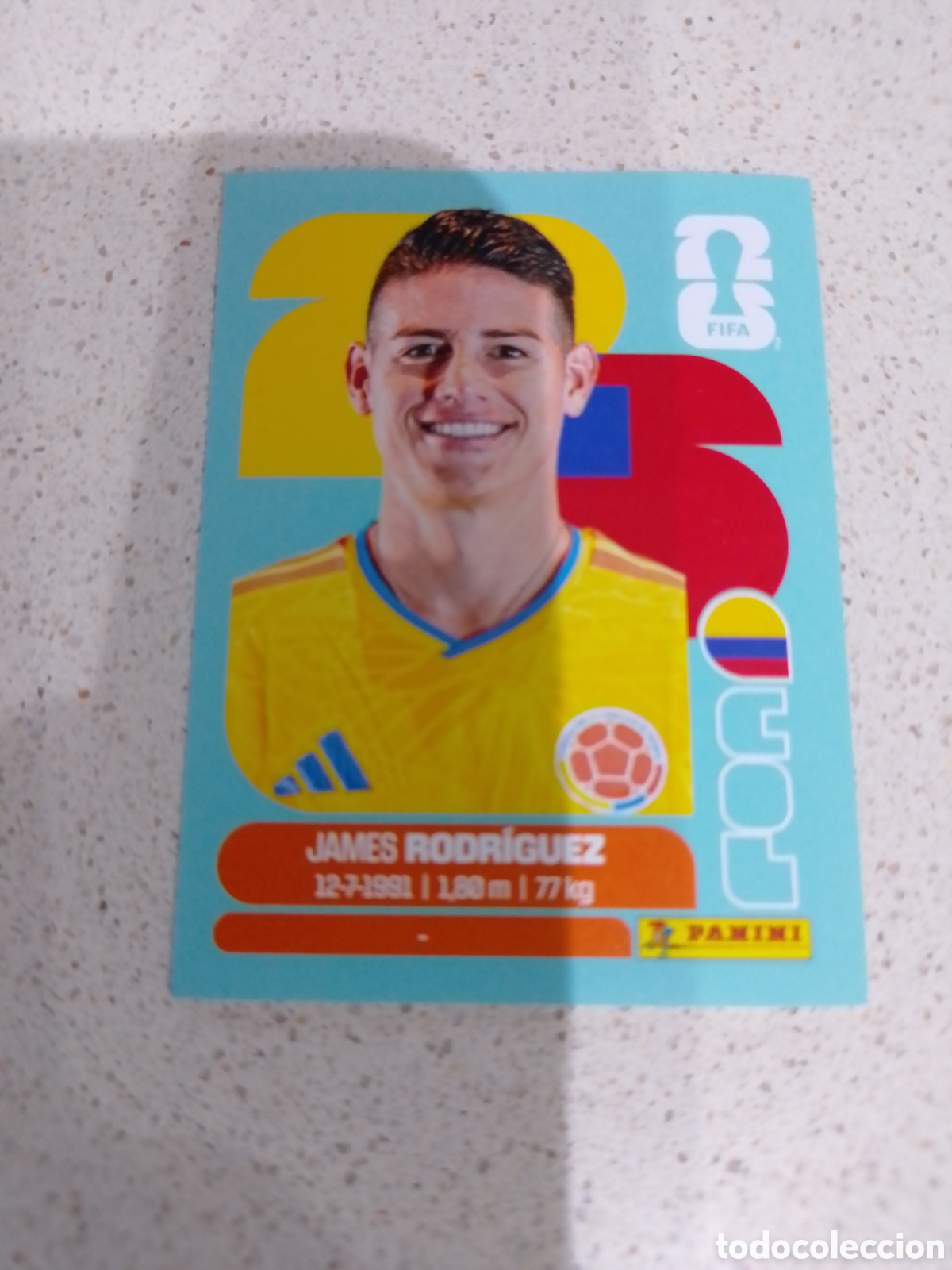 Cromos de Futebol: CROMO N&Uacute;MERO 14 JAMES RODRIGUEZ COLOMBIA . MUNDIAL 2026. PANINI.