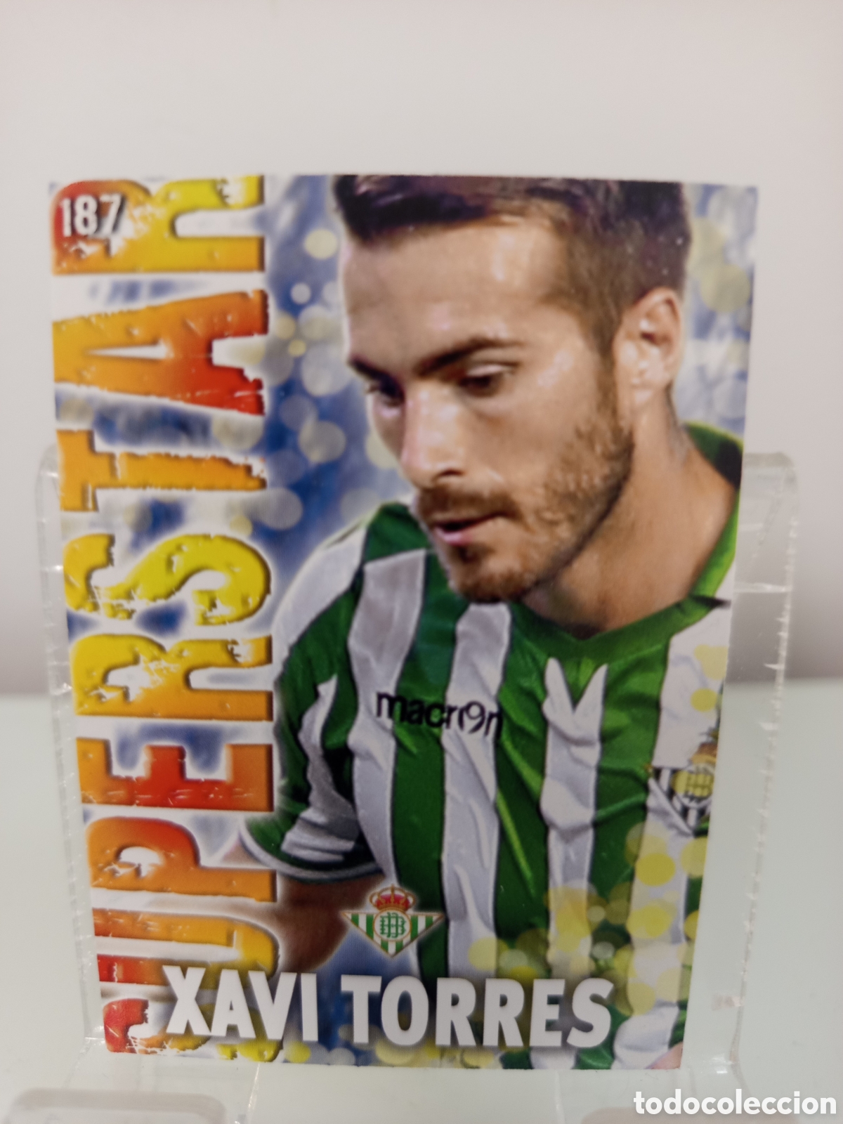 Cromos de Futebol: ❇️ CROMO CARD ⚽ XAVI TORRES BETIS 187 SUPERSTAR FICHAS LIGA QUIZ GAME 2014 13 14 2013 MUNDICROMO ❇️