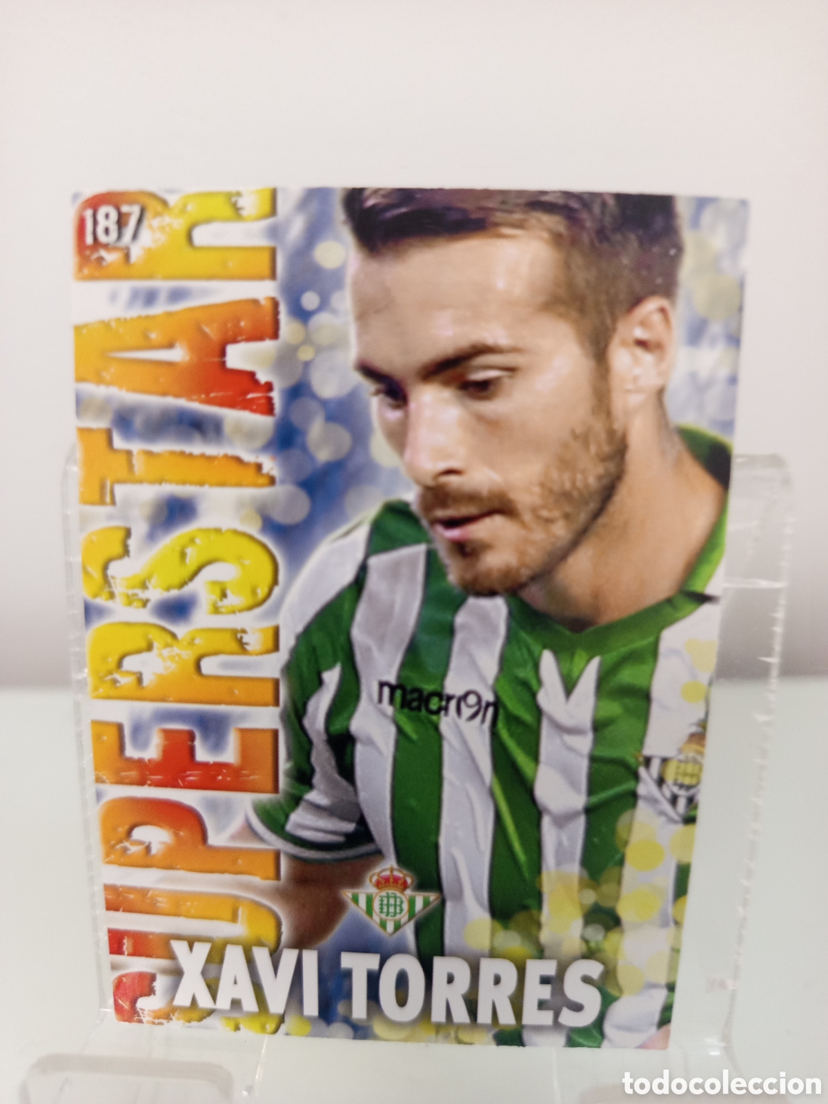 Cromos de Futebol: ❇️ CROMO CARD ⚽ XAVI TORRES BETIS 187 SUPERSTAR FICHAS LIGA QUIZ GAME 2014 13 14 2013 MUNDICROMO ❇️