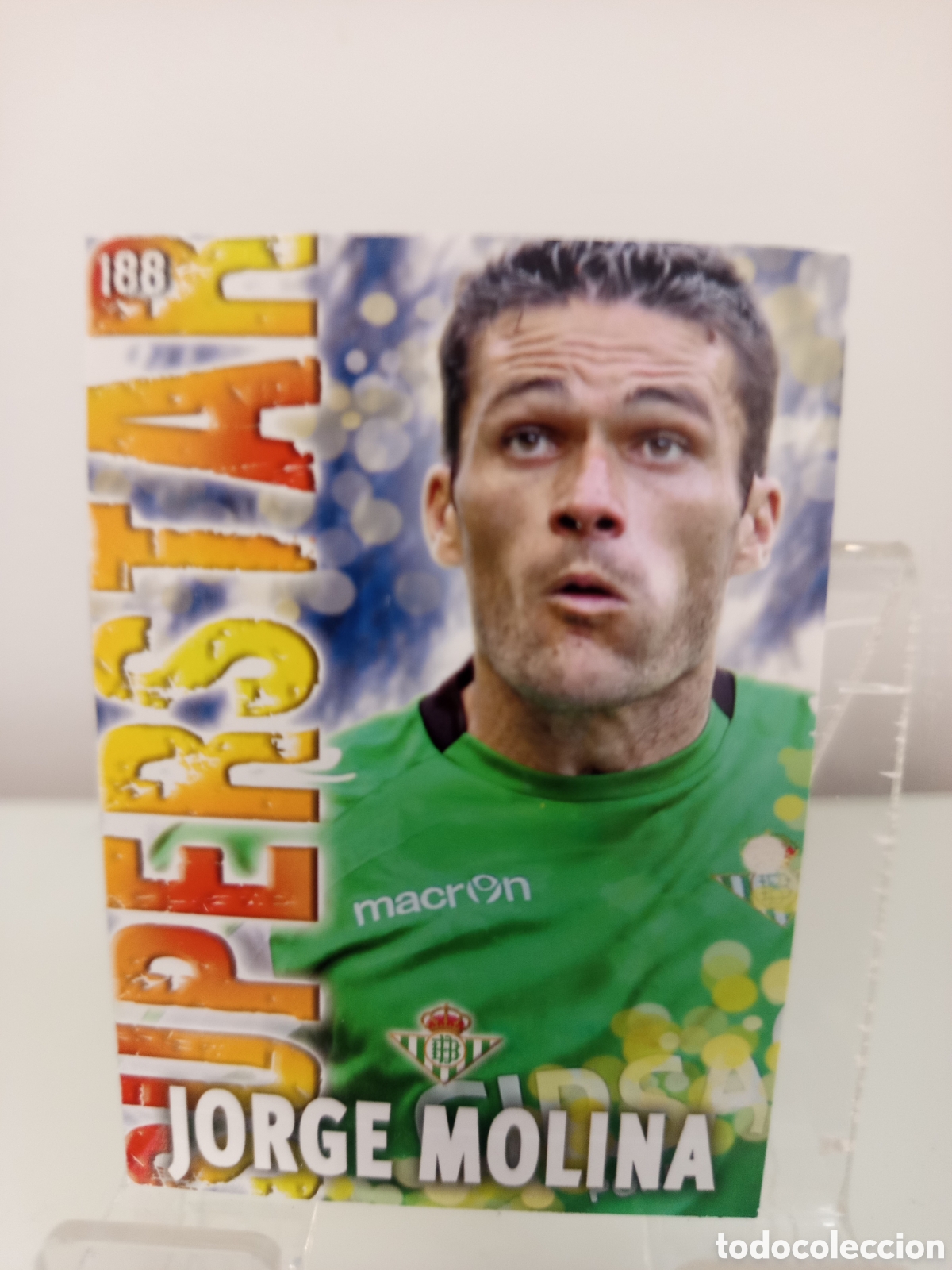 Cromos de Futebol: ❇️ CROMO CARD ⚽ JORGE MOLINA BETIS 188 SUPERSTAR FICHAS LIGA QUIZ GAME 2014 13 14 2013 MUNDICROMO ❇️