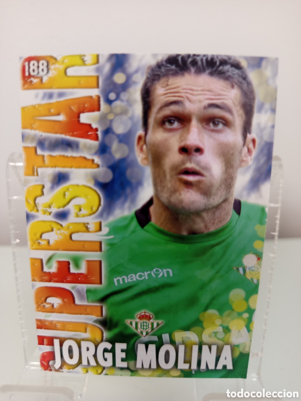 Cromos de F&uacute;tbol: ❇️ CROMO CARD ⚽ JORGE MOLINA BETIS 188 SUPERSTAR FICHAS LIGA QUIZ GAME 2014 13 14 2013 MUNDICROMO ❇️