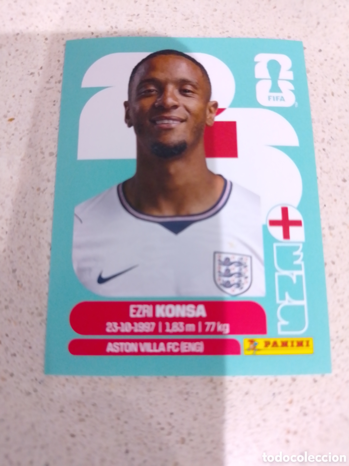 Cromos de F&uacute;tbol: CROMO N&Uacute;MERO 5 KONSA INGLATERRA . MUNDIAL 2026. PANINI.