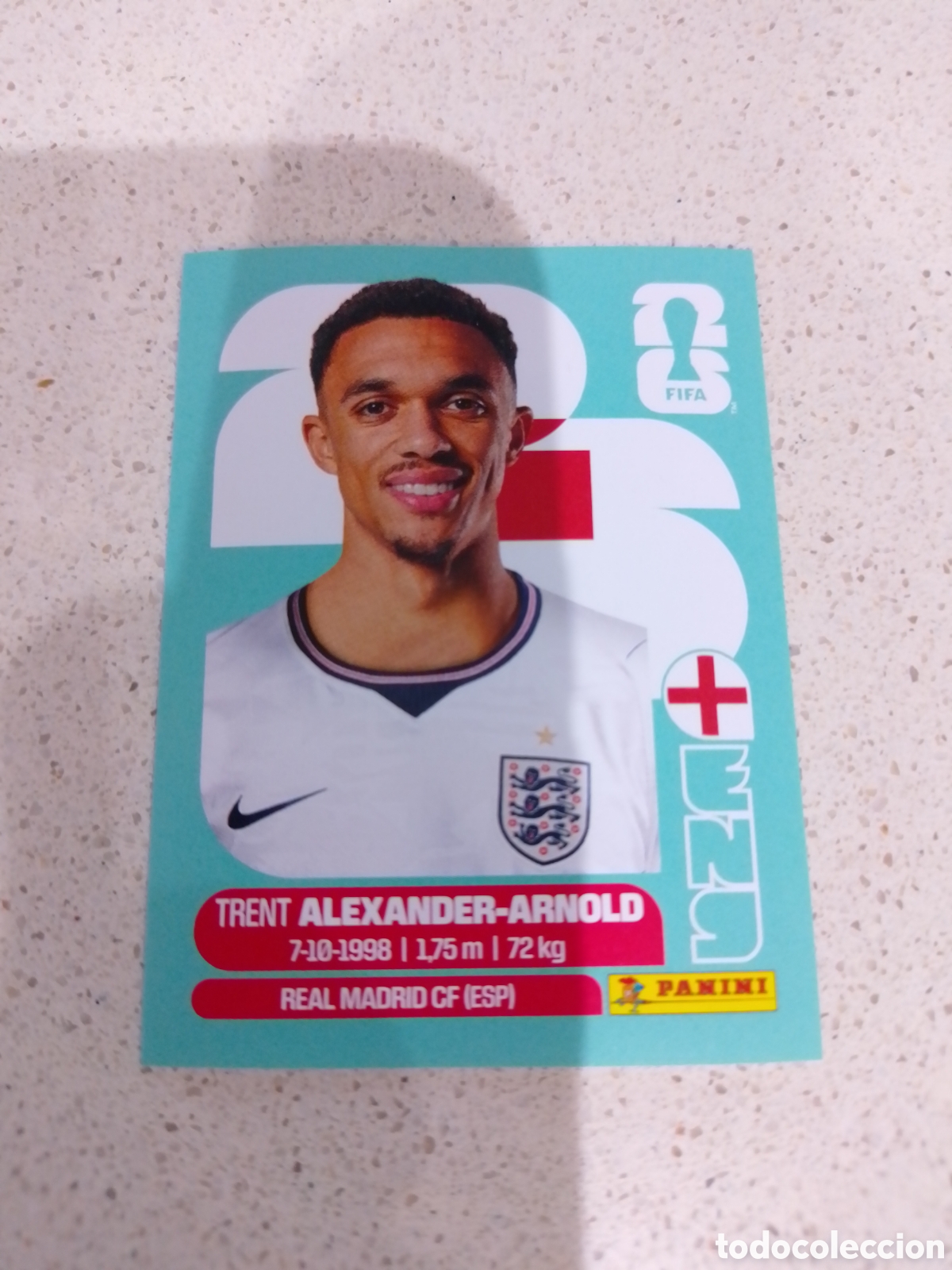 Cromos de F&uacute;tbol: CROMO N&Uacute;MERO 6 ALEXANDER-ARNOLD INGLATERRA . MUNDIAL 2026. PANINI.