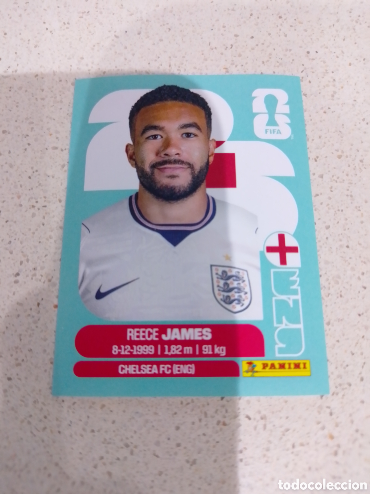 Cromos de F&uacute;tbol: CROMO N&Uacute;MERO 7 JAMES INGLATERRA . MUNDIAL 2026. PANINI.