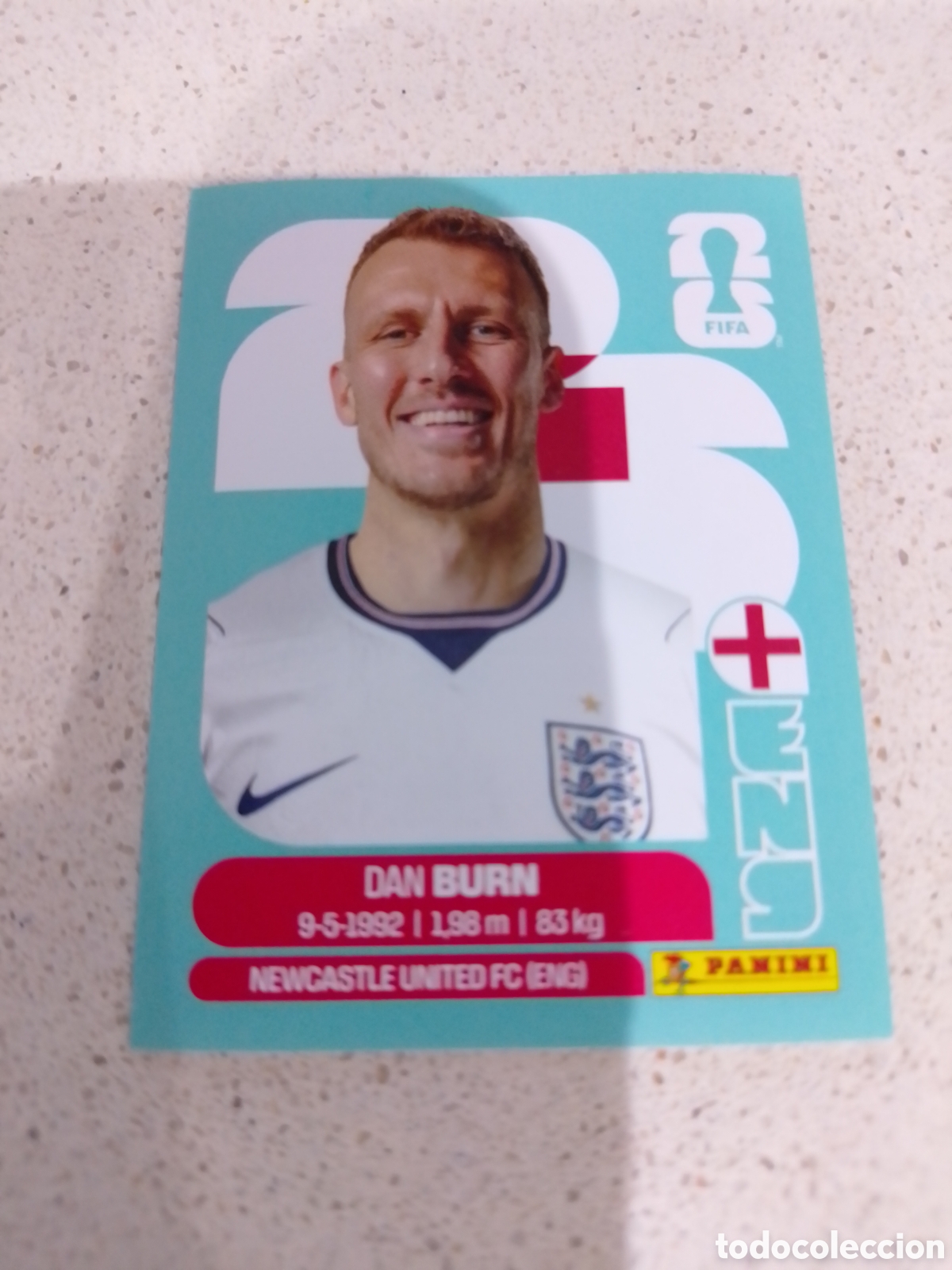 Cromos de F&uacute;tbol: CROMO N&Uacute;MERO 8 BURN INGLATERRA . MUNDIAL 2026. PANINI.