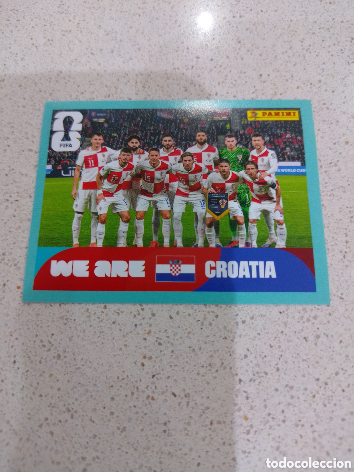 Cromos de F&uacute;tbol: CROMO N&Uacute;MERO 13 EQUIPO CROACIA. MUNDIAL 2026. PANINI.