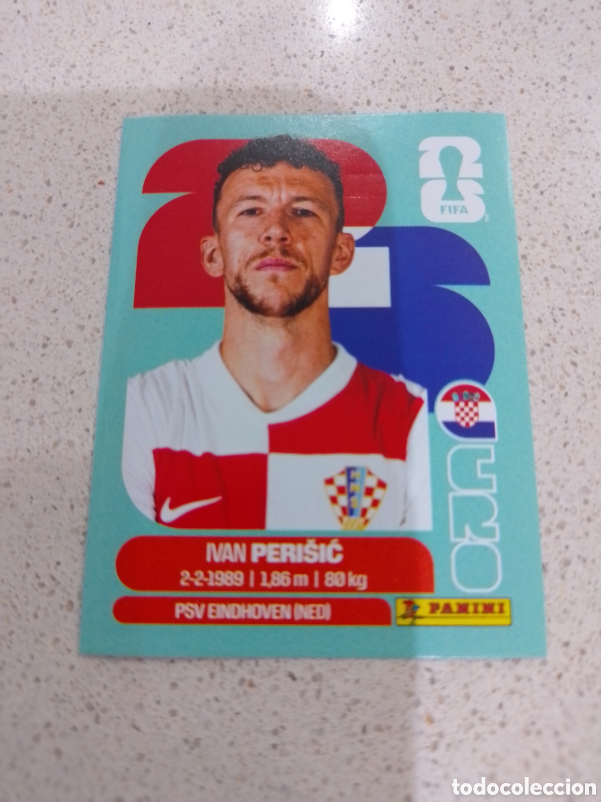 Cromos de F&uacute;tbol: CROMO N&Uacute;MERO 16 PERISIC CROACIA. MUNDIAL 2026. PANINI.
