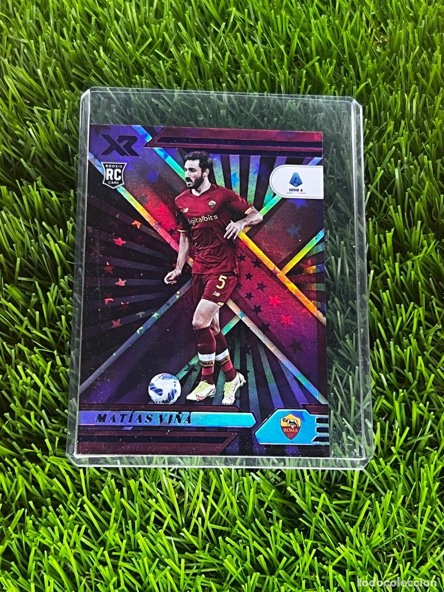 Fu&szlig;ball-Sticker: N&ordm; 107 Mat&iacute;as Vi&ntilde;a XR Purple Astro AS Roma Panini Chronicles Serie A 21 22