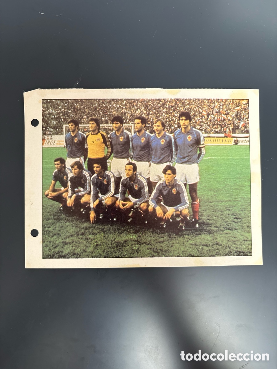 Cartes &agrave; collectionner de Football: 116 Selecci&oacute;n Yugoslavia Ficha Cromo Estrellas del Mundial 82 1982 . 13 x 18 cm