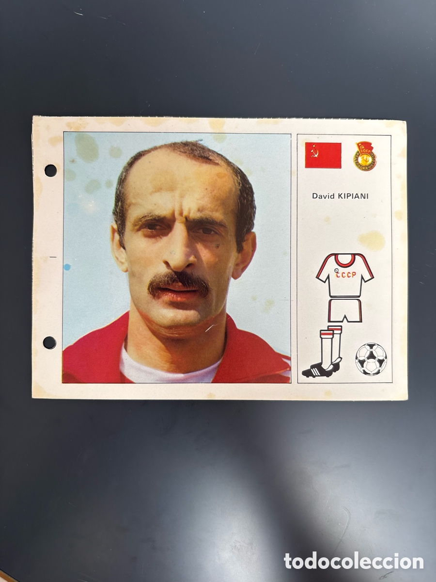 Football Stickers: KIPIANI 114 URSS Ficha Cromo Estrellas del Mundial 82 1982 . 13 x 18 cm