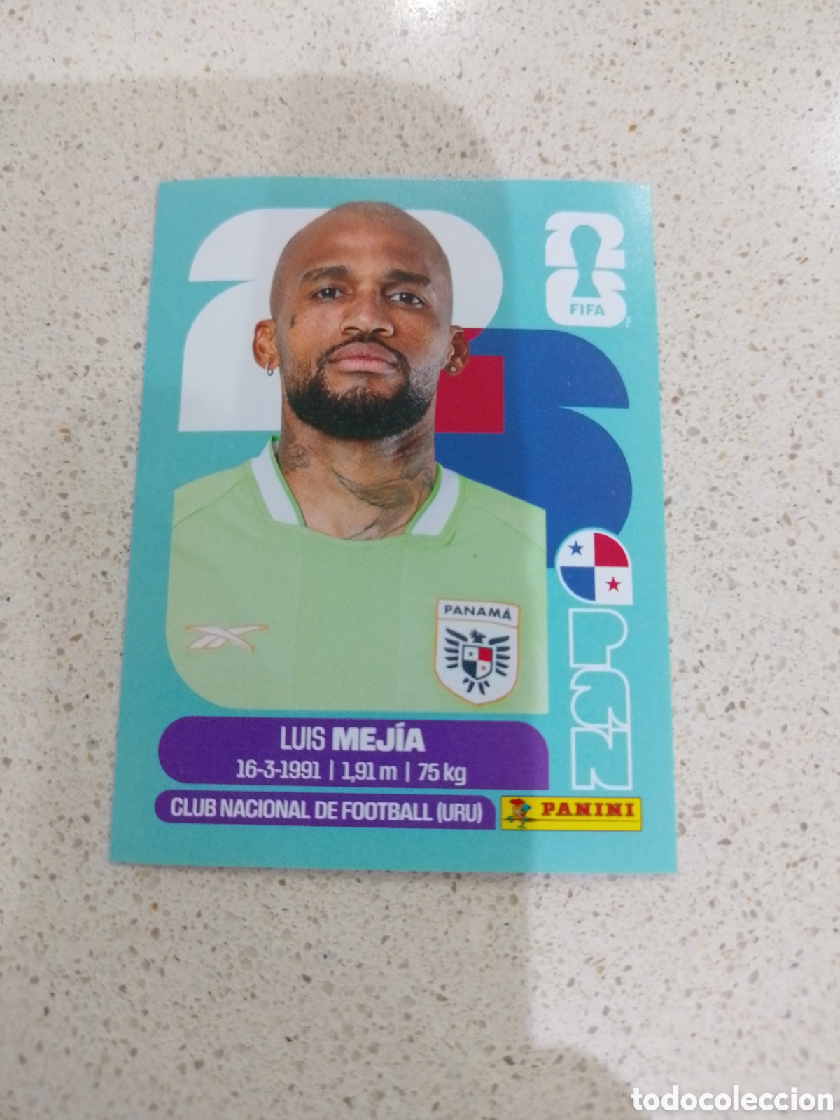 Football Stickers: CROMO N&Uacute;MERO 3 MEJ&Iacute;A PANAMA. MUNDIAL 2026. PANINI.