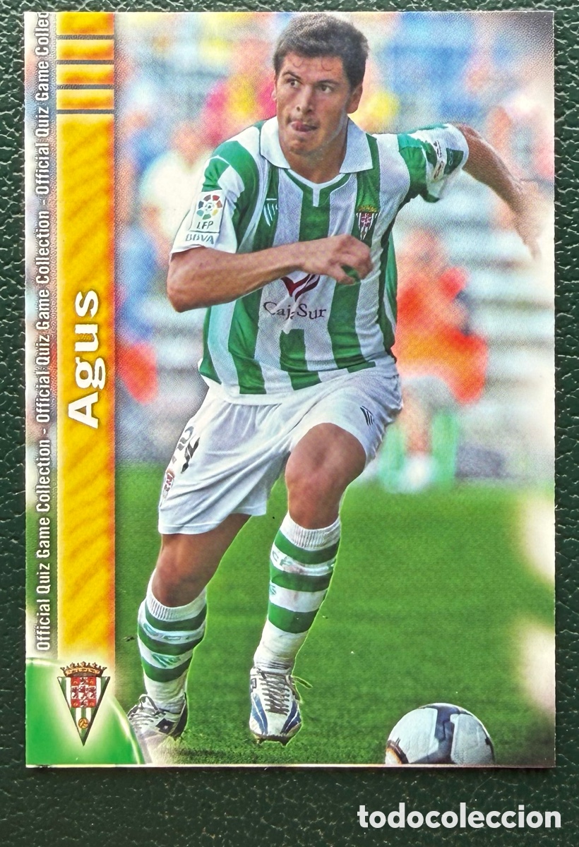 Figurine di Calcio: 968 AGUS CORDOBA CF FICHAS ALBUM MUNDICROMO 2009 2010 09 10