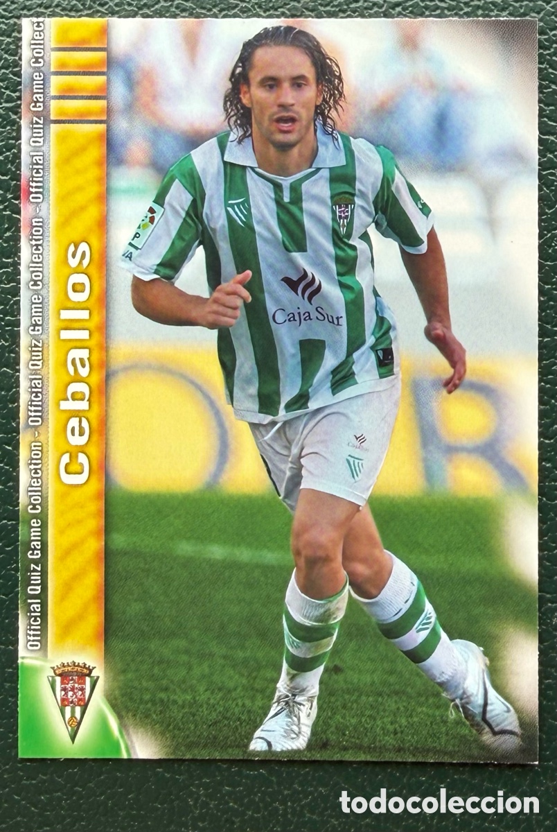 Figurine di Calcio: 970 CEBALLOS CORDOBA CF FICHAS ALBUM MUNDICROMO 2009 2010 09 10