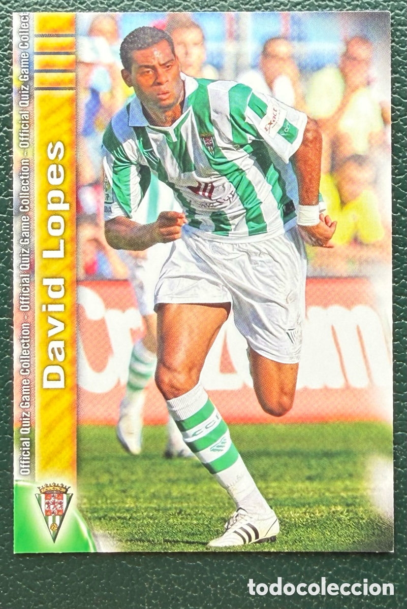 Figurine di Calcio: 971 DAVID LOPES CORDOBA CF FICHAS ALBUM MUNDICROMO 2009 2010 09 10
