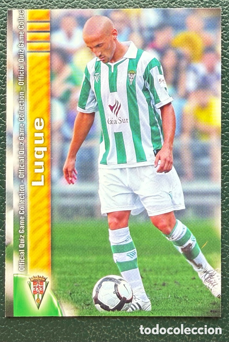 Figurine di Calcio: 973 LUQUE CORDOBA CF FICHAS ALBUM MUNDICROMO 2009 2010 09 10
