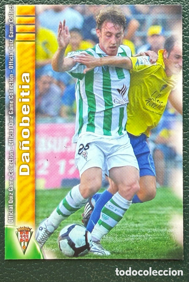 Figurine di Calcio: 977 DA&Ntilde;OBEITIA CORDOBA CF FICHAS ALBUM MUNDICROMO 2009 2010 09 10