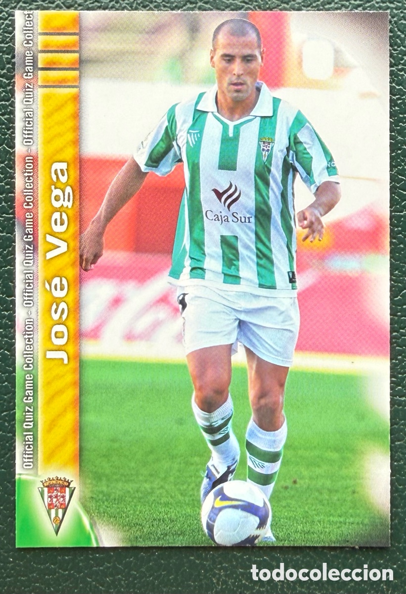 Figurine di Calcio: 980 JOSE VEGA CORDOBA CF FICHAS ALBUM MUNDICROMO 2009 2010 09 10