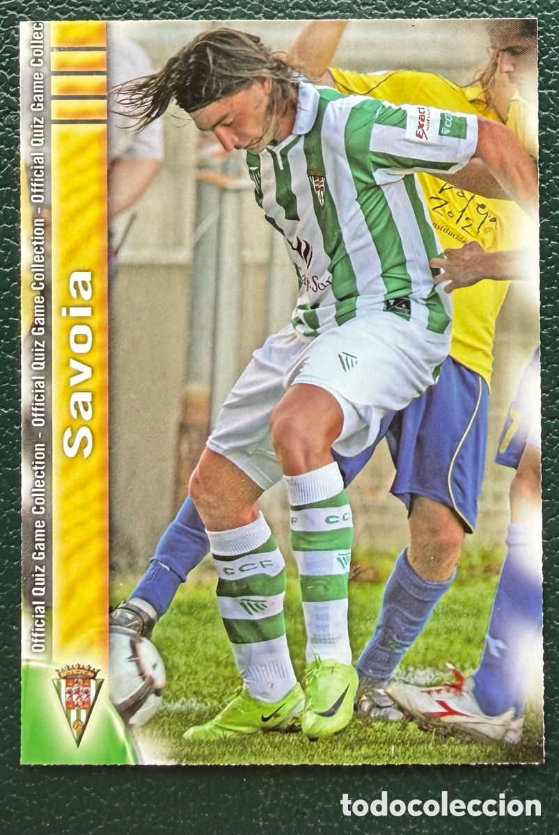 Figurine di Calcio: 982 SAVOIA CORDOBA CF FICHAS ALBUM MUNDICROMO 2009 2010 09 10