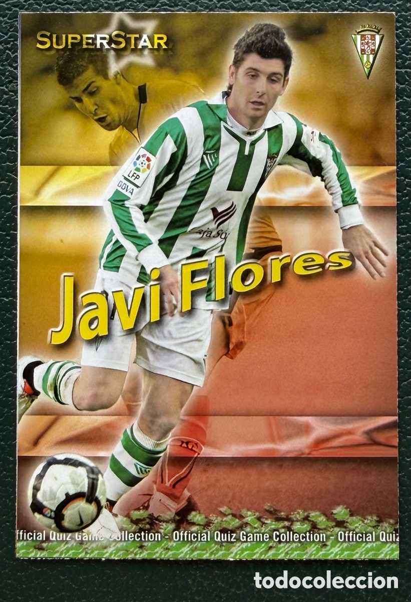Figurine di Calcio: 984 JAVI FLORES SUPERSTAR MATE CORDOBA CF FICHAS ALBUM MUNDICROMO 2009 2010 09 10