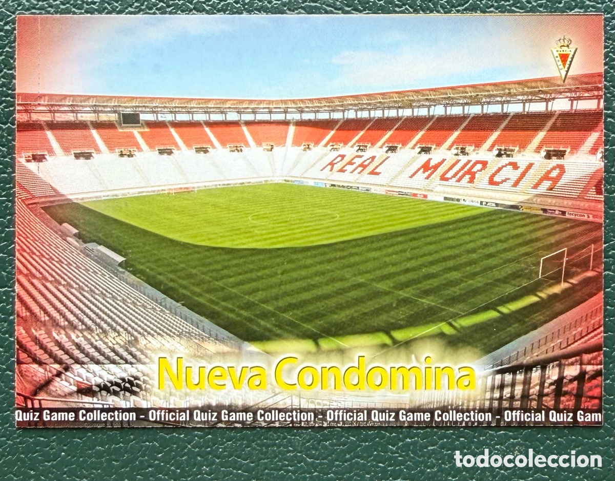 Fu&szlig;ball-Sticker: 986 ESTADIO NUEVA CONDOMINA MATE REAL MURCIA FICHAS ALBUM MUNDICROMO 2009 2010 09 10