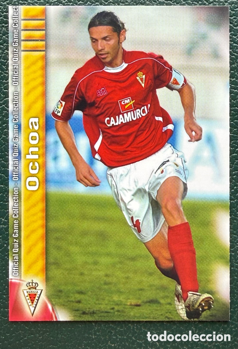 Fu&szlig;ball-Sticker: 990 OCHOA REAL MURCIA FICHAS ALBUM MUNDICROMO 2009 2010 09 10