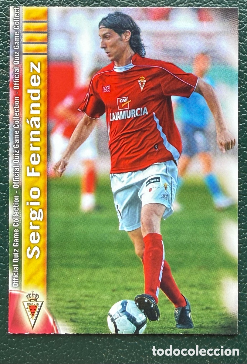 Fu&szlig;ball-Sticker: 991 SERGIO FERNANDEZ REAL MURCIA FICHAS ALBUM MUNDICROMO 2009 2010 09 10