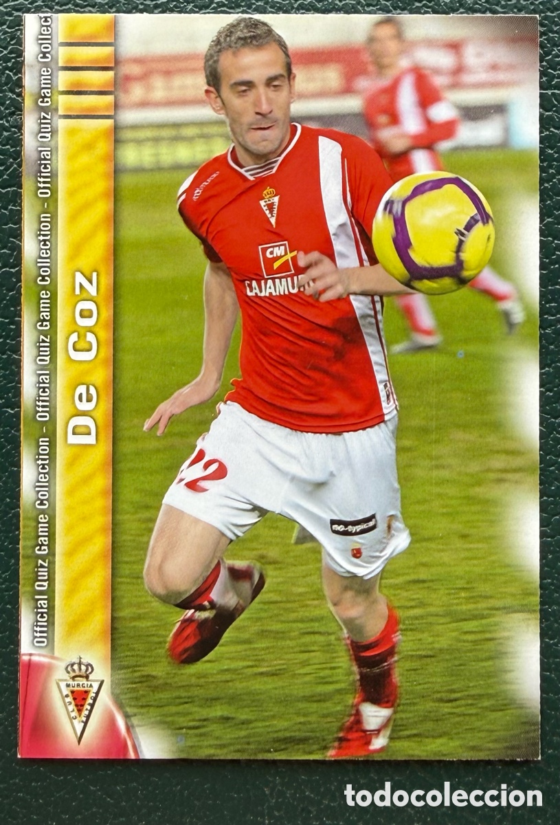 Fu&szlig;ball-Sticker: 992 DE COZ REAL MURCIA FICHAS ALBUM MUNDICROMO 2009 2010 09 10