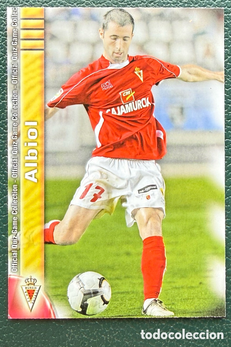 Fu&szlig;ball-Sticker: 995 ALBIOL REAL MURCIA FICHAS ALBUM MUNDICROMO 2009 2010 09 10
