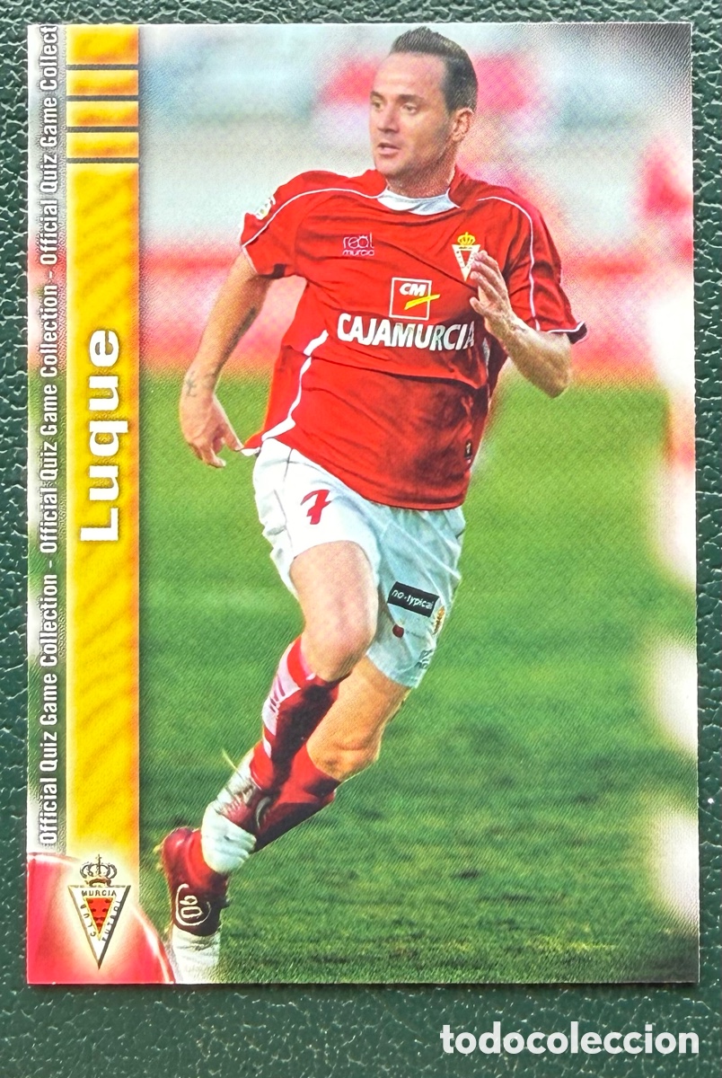 Fu&szlig;ball-Sticker: 996 LUQUE REAL MURCIA FICHAS ALBUM MUNDICROMO 2009 2010 09 10