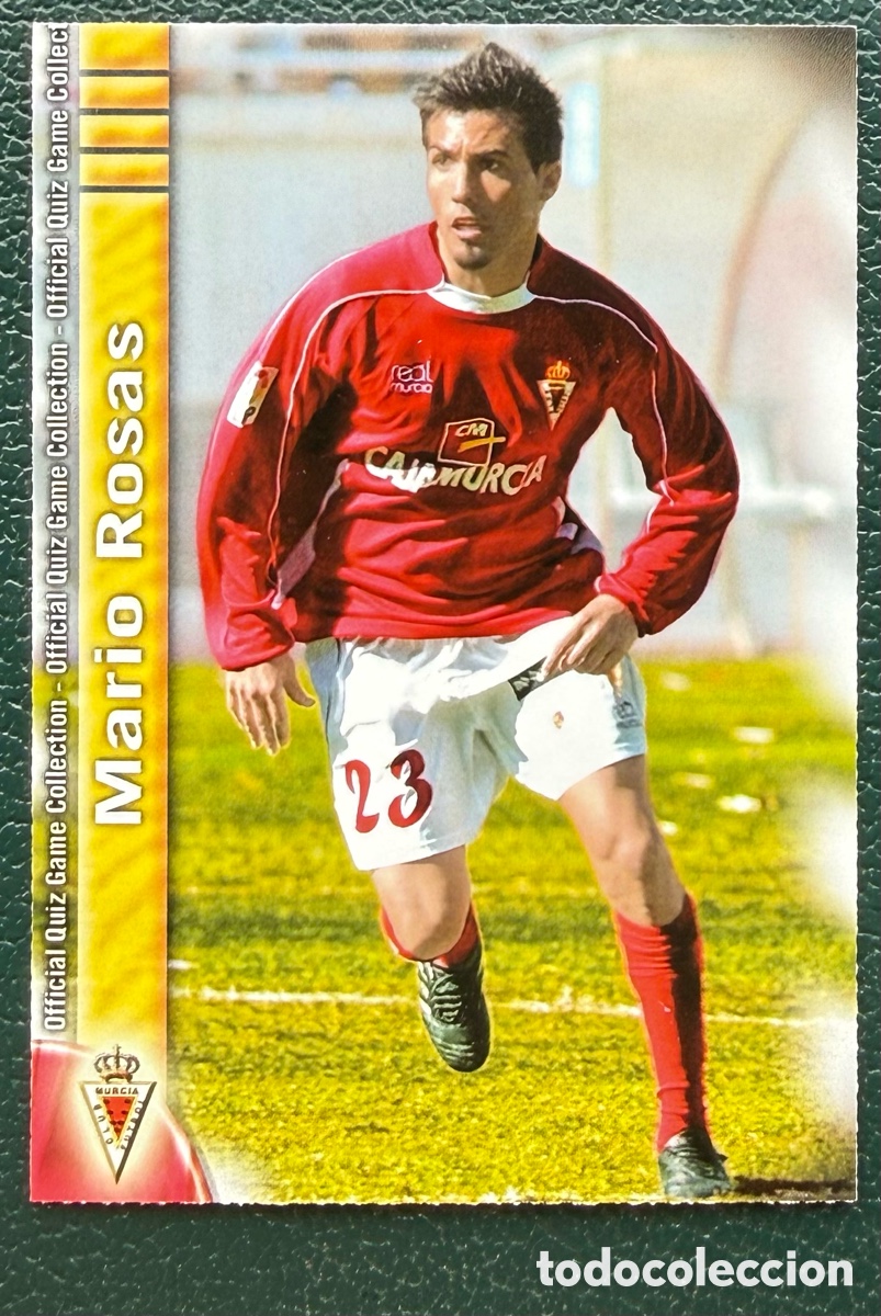 Fu&szlig;ball-Sticker: 998 MARIO ROSAS REAL MURCIA FICHAS ALBUM MUNDICROMO 2009 2010 09 10