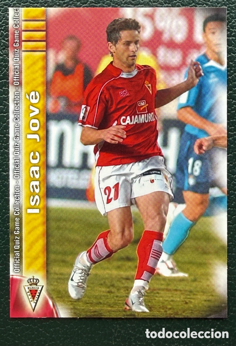 Fu&szlig;ball-Sticker: 1000 ISAAC JOVE REAL MURCIA FICHAS ALBUM MUNDICROMO 2009 2010 09 10