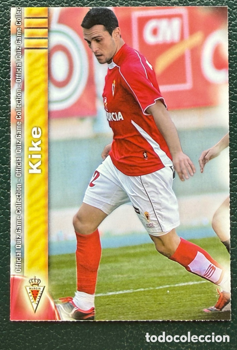 Football Stickers: 1003 KIKE REAL MURCIA FICHAS ALBUM MUNDICROMO 2009 2010 09 10
