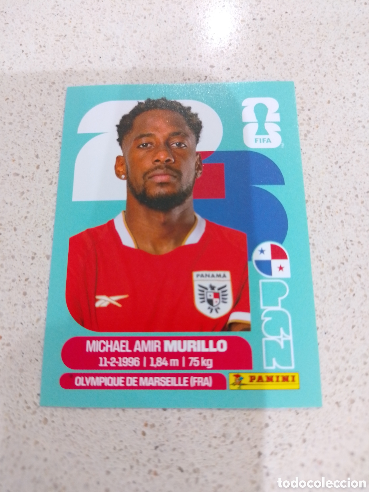 Football Stickers: CROMO N&Uacute;MERO 6 MURILLO PANAMA. MUNDIAL 2026. PANINI.