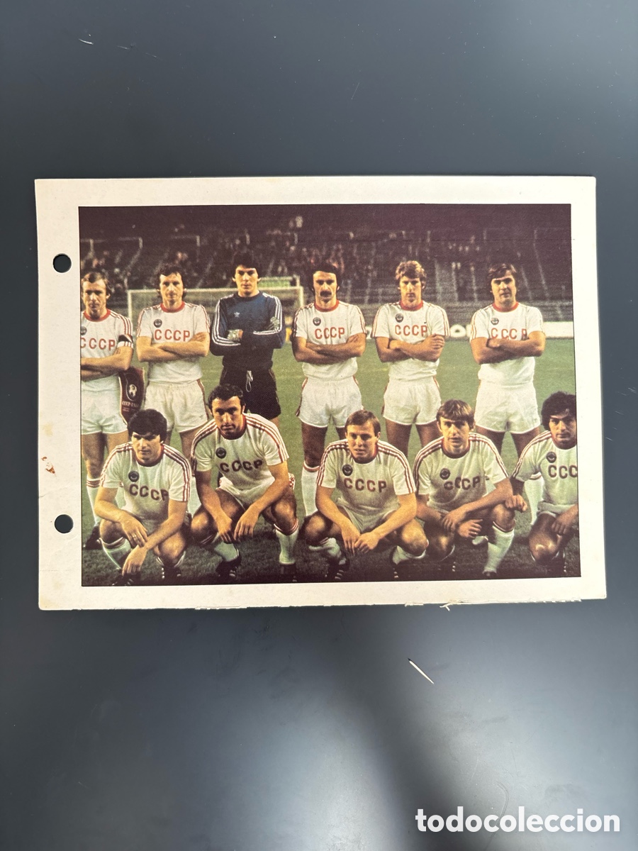 Football Stickers: Seleccion URSS Ficha 111 Cromo Estrellas del Mundial 82 1982 . 13 x 18 cm