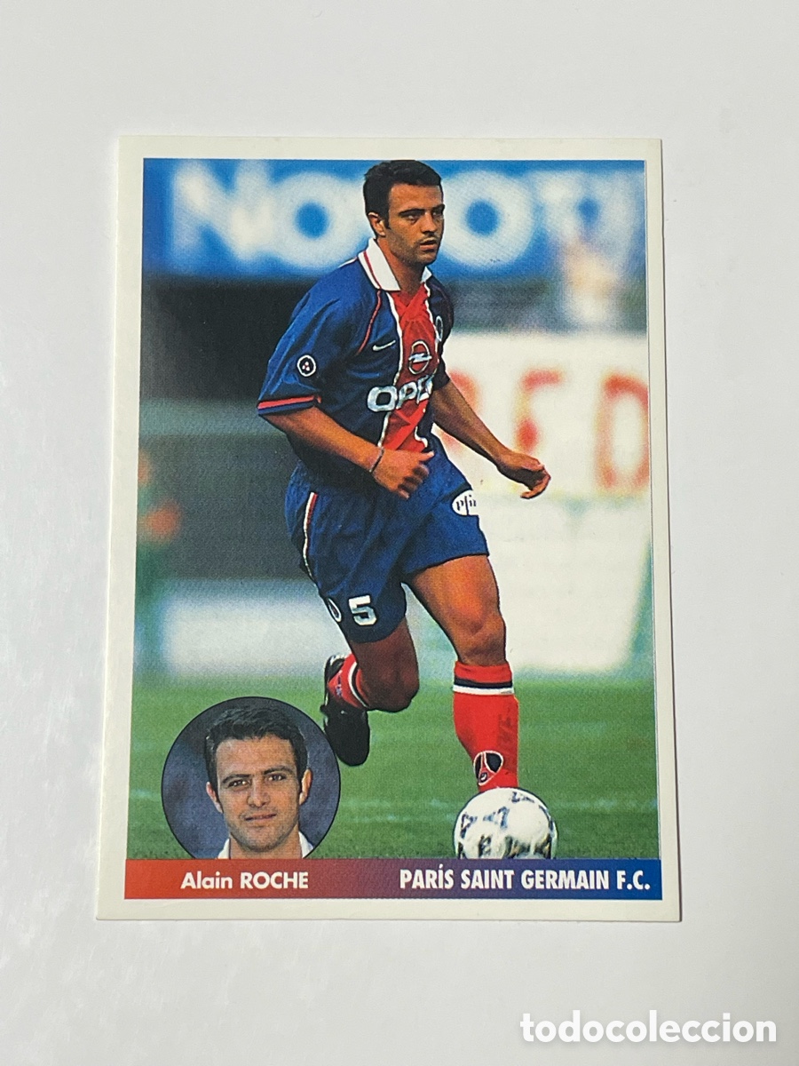 Football Stickers: Alain Roche Paris Saint Germain Panini Los mejores equipos de Europa 1996/97 #199