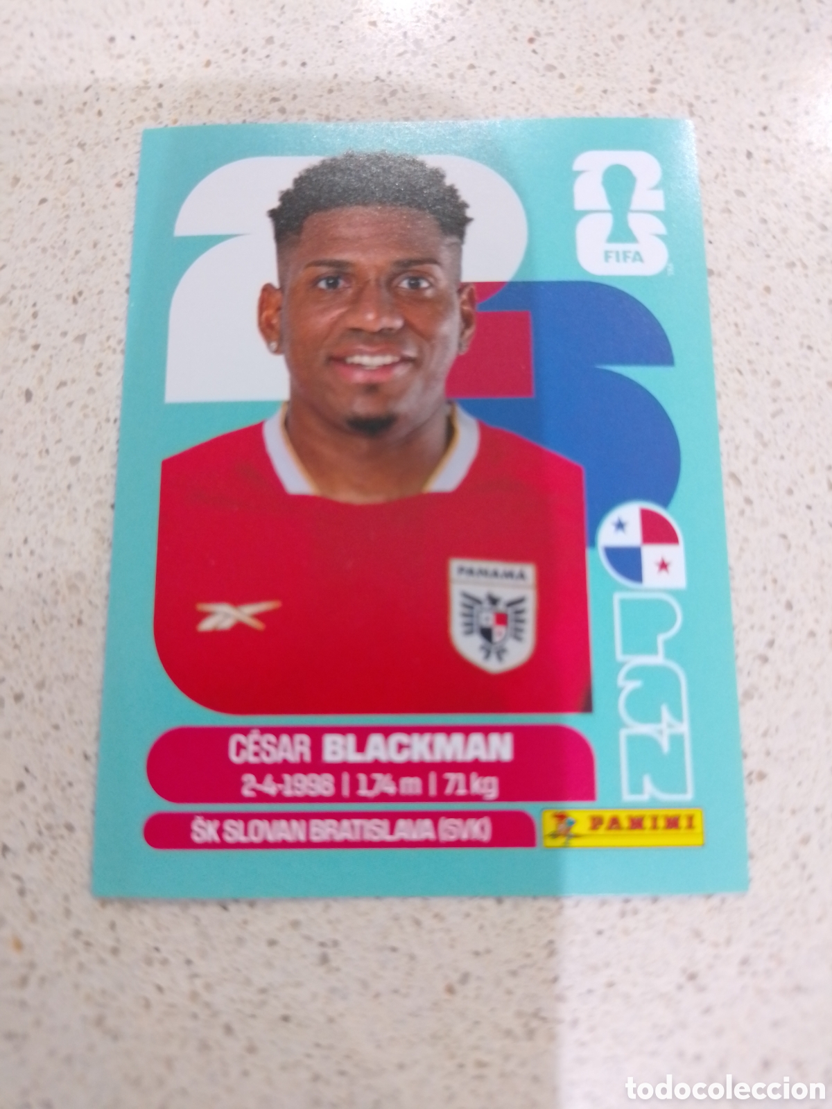 Football Stickers: CROMO N&Uacute;MERO 9 BLACKMAN PANAMA. MUNDIAL 2026. PANINI.