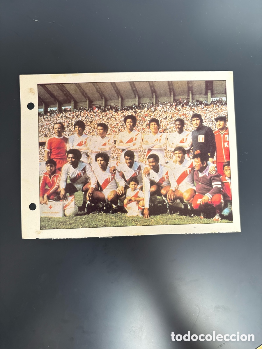 Cromos de F&uacute;tbol: SELECCI&Oacute;N PERU 105 Ficha Cromo Estrellas del Mundial 82 1982 . 13 x 18 cm